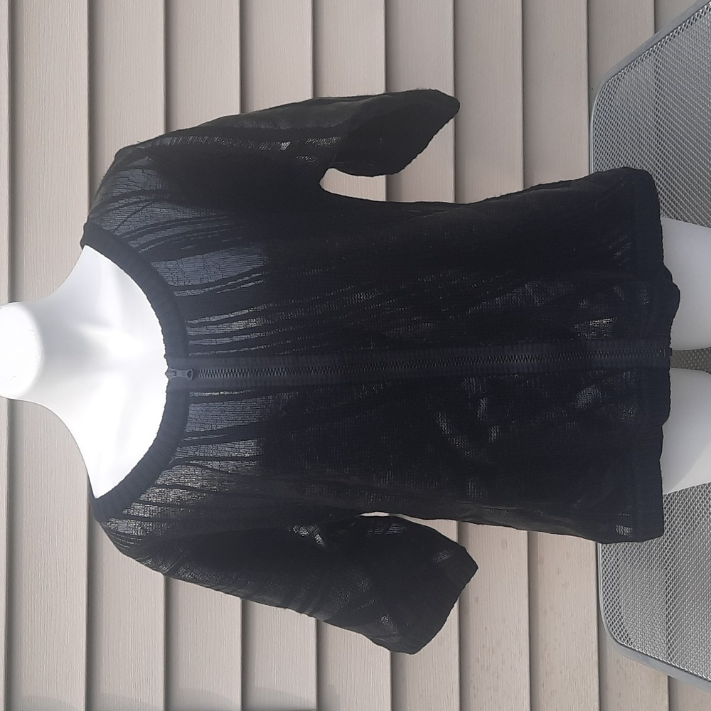 Vintage DIANE VON FURSTENBERG Zippered Obelia Sweater Cardigan